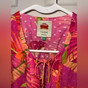 FARM RIO Ombré Forest mini dress, size medium.